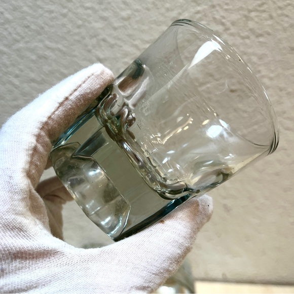 3 clear glasses- heavy bottom. Great for liquor & booze: scotch-whiskey-baileys. - Picture 6 of 12
